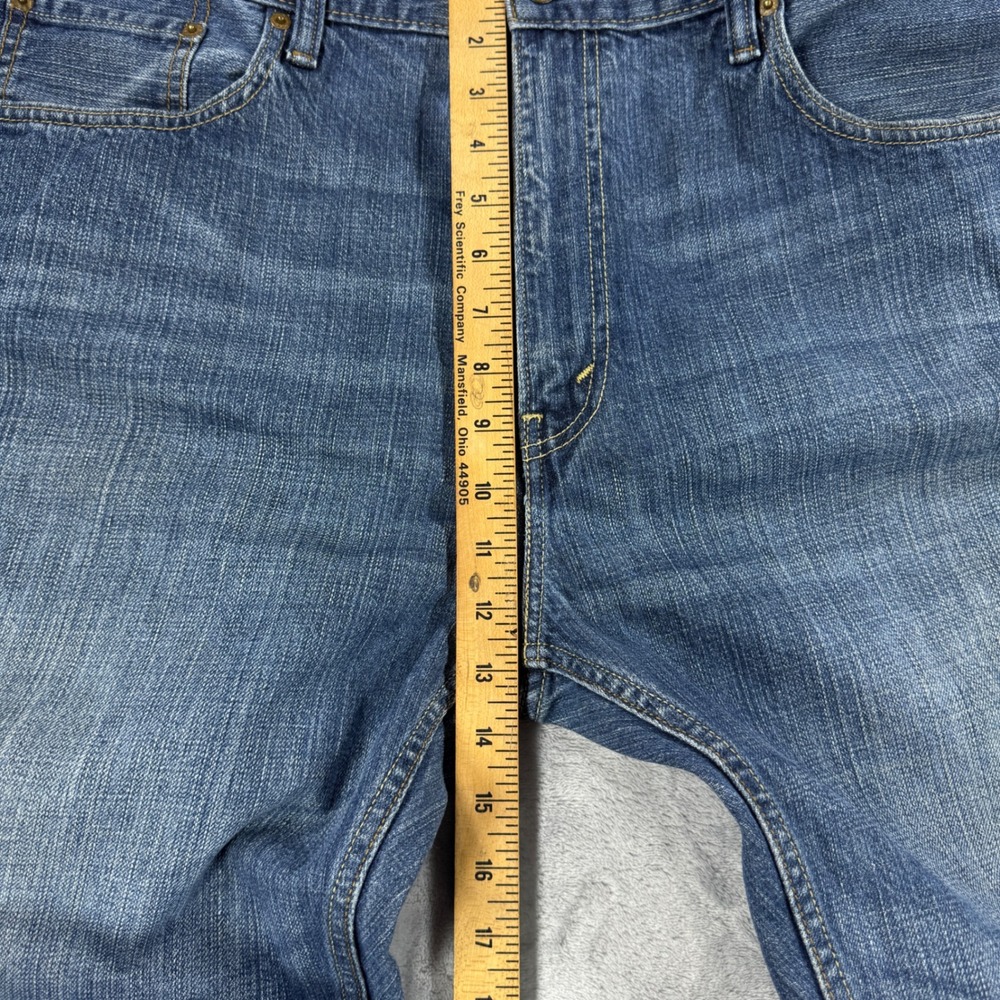 LEVI'S 569 Loose Straight Jeans Mens 40x32 Blue Faded Baggy Y2K Retro - Picture 10 of 12